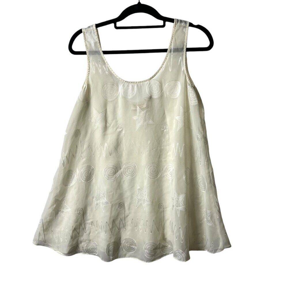 Vintage Victoria's Secret gold label chemise sheer top women's size small
